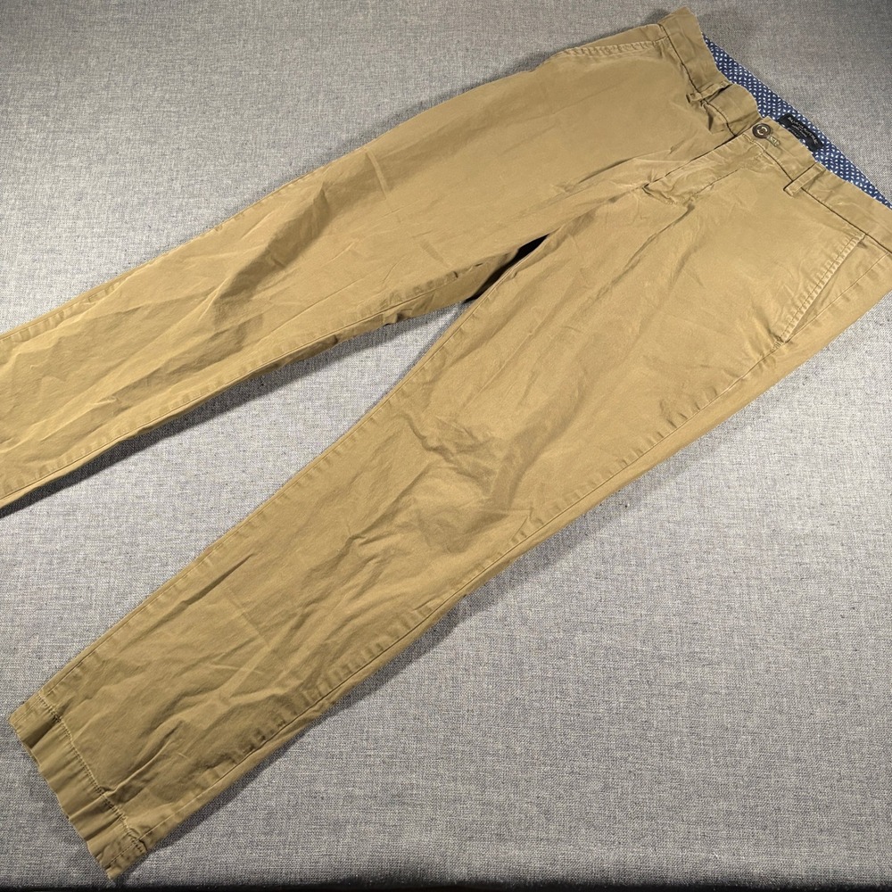Banana Republic Aiden Chino Mens 32x32 Tan Khaki Slim Fit Stretch Pants